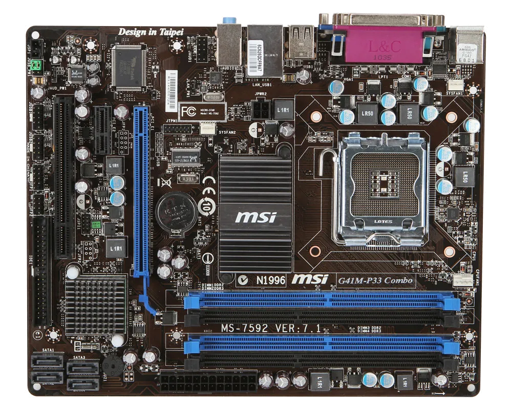 материнской платы MSI G41M-P33 Combo