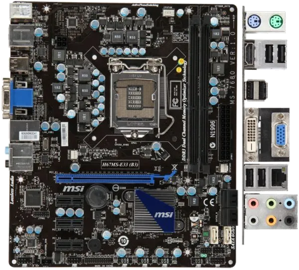 материнской платы MSI H67MS-E33 (B3)